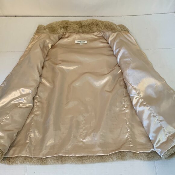 Women’s Coldwater Creek 2X Polyester Lined Faux Blonde Fur Vest With Pockets - Picture 8 of 8